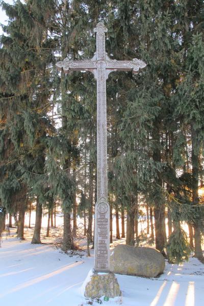 Kryžius švedų tautos žmonėms Pasvalio Kryžių slėnyje